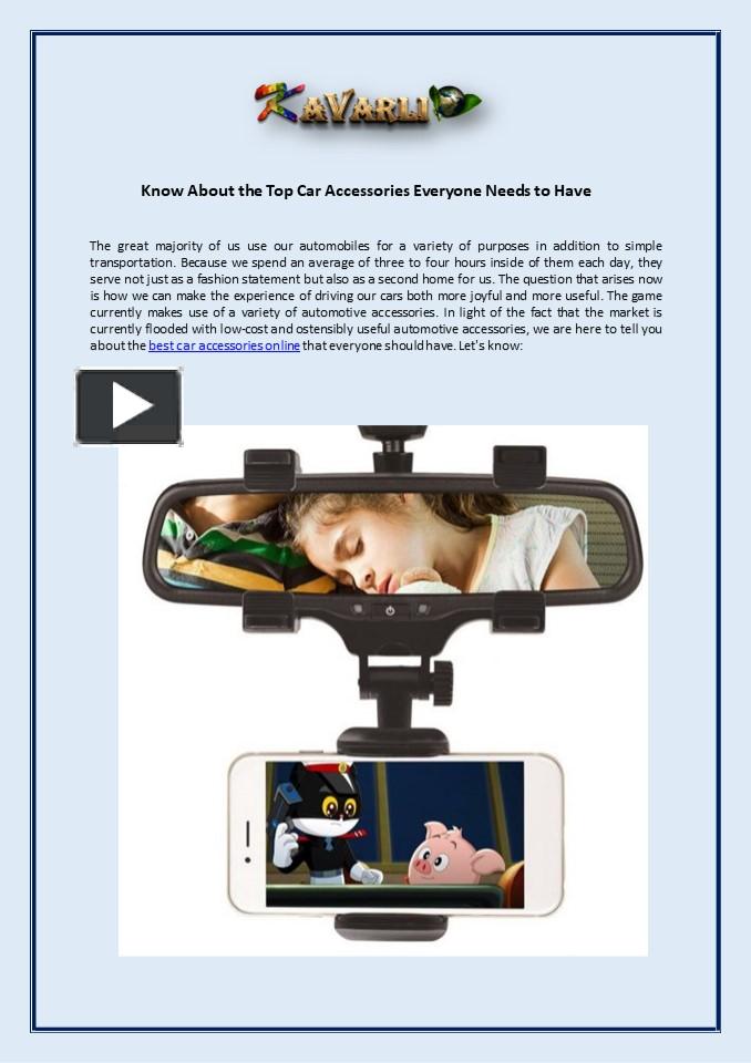 PPT Know About the Top Car Accessories Everyone Needs to Have