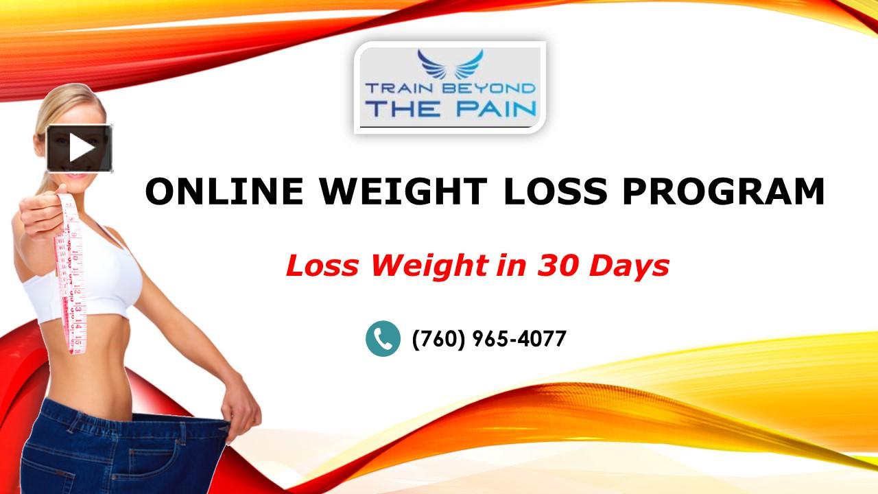 PPT Online Weight Loss Program PowerPoint presentation free to
