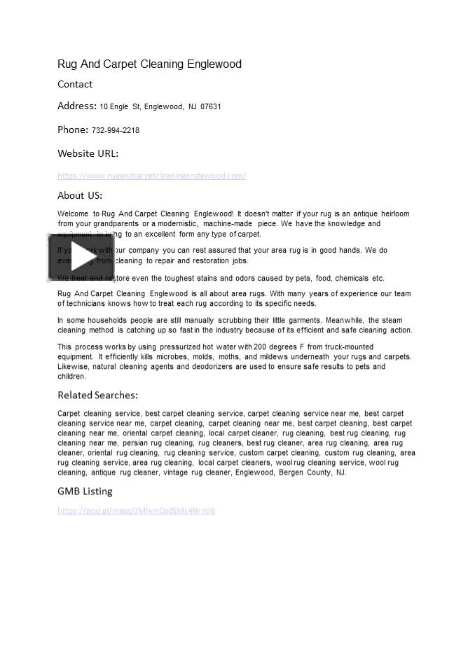 PPT Rug And Carpet Cleaning Englewood PowerPoint presentation free