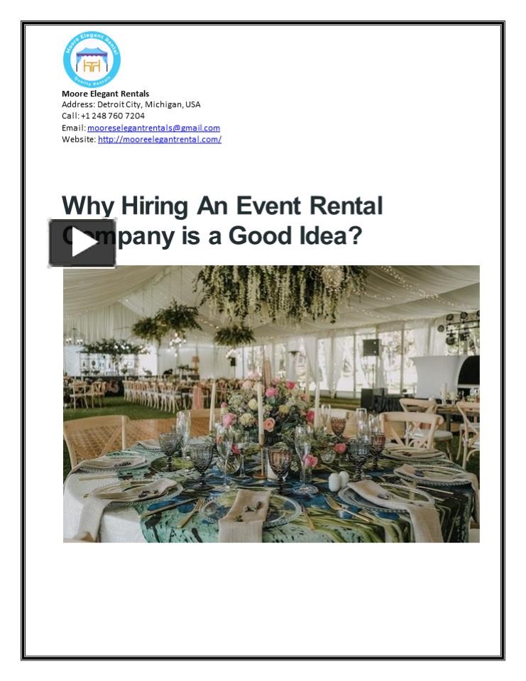 PPT linen rental in detroit PowerPoint presentation free to download id 95cd57OWYzZ