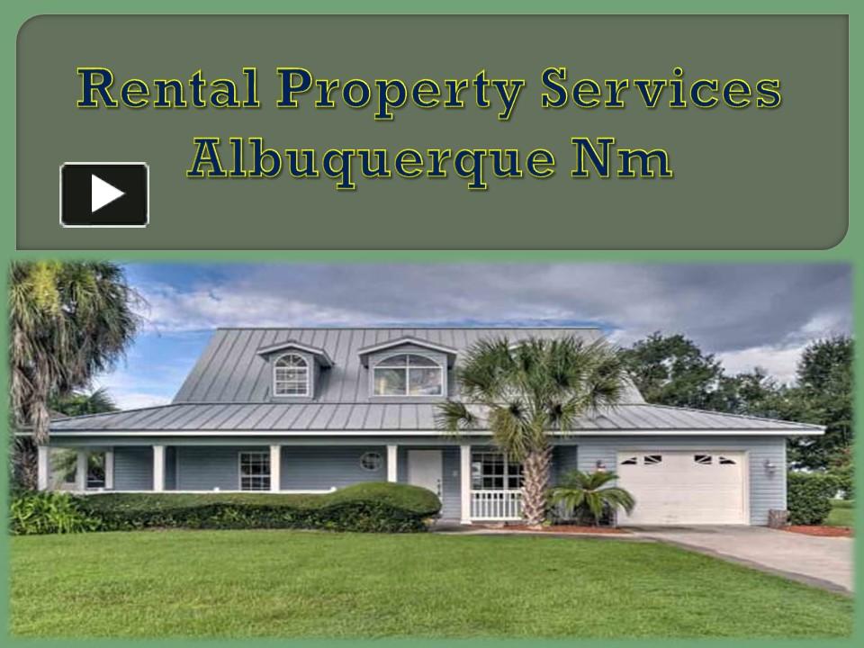 PPT Rental Property Services Albuquerque Nm PowerPoint presentation
