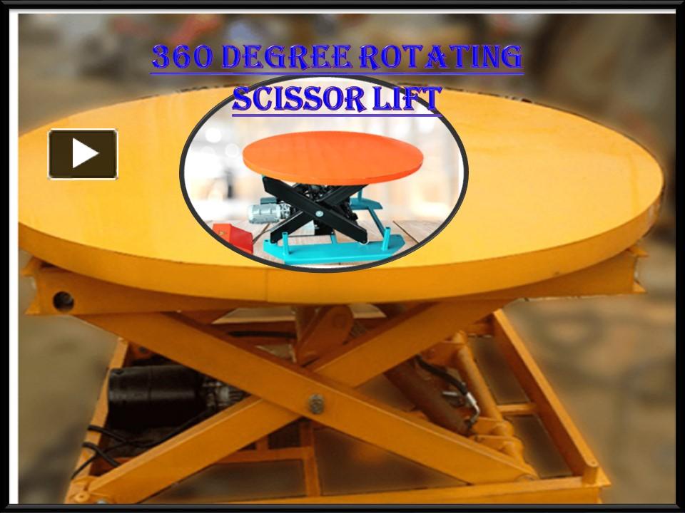 PPT Rotating Scissor Lift,Industrial Lift,Electric Scissor Lift