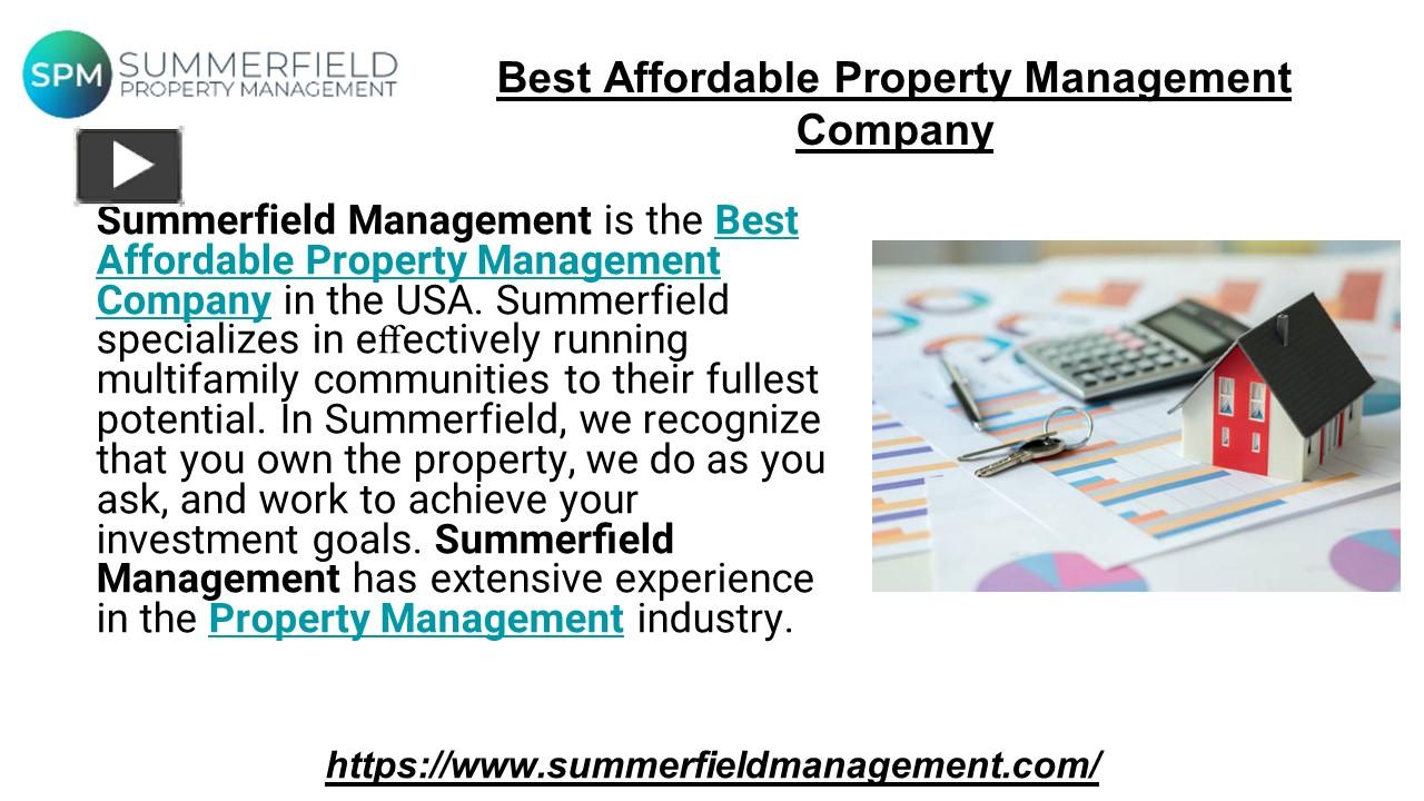 PPT Best Affordable Property Management Company in USA PowerPoint