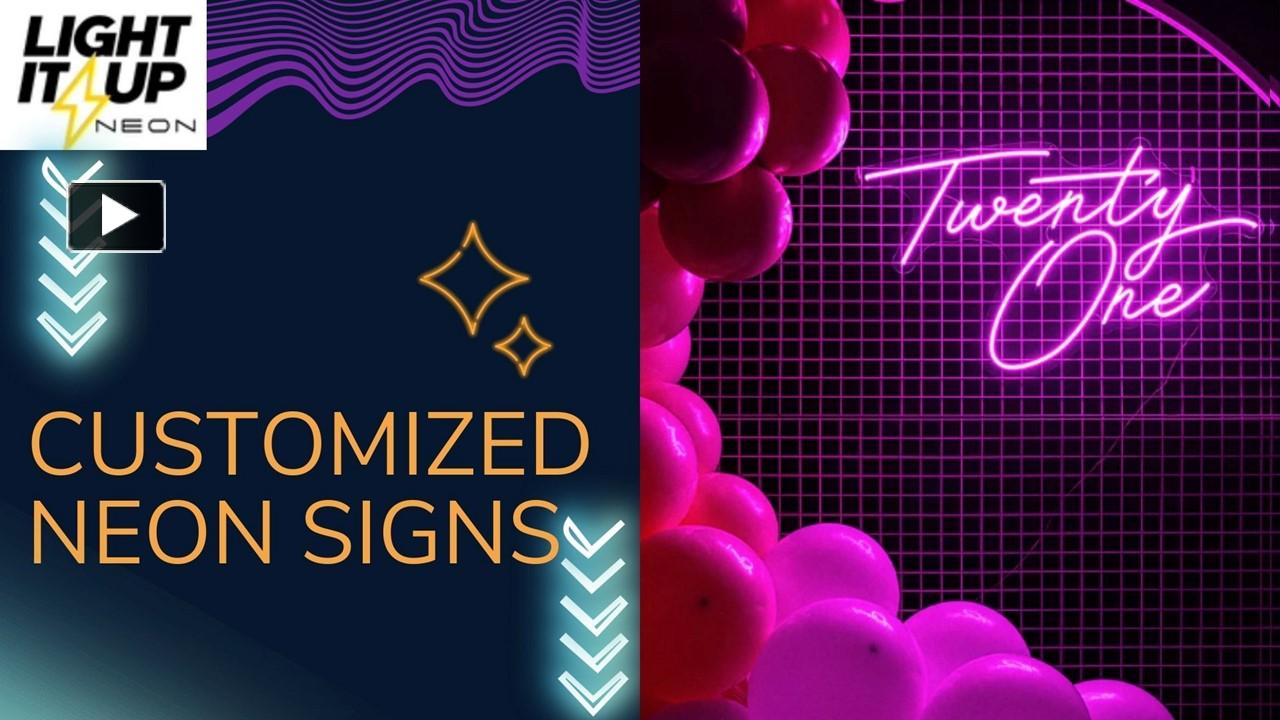 PPT Get Your Own Customized Neon Sign Light It Up Neon PowerPoint