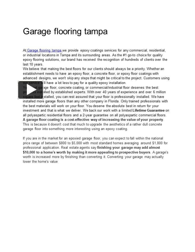 PPT Garage flooring tampa (1) PowerPoint presentation free to