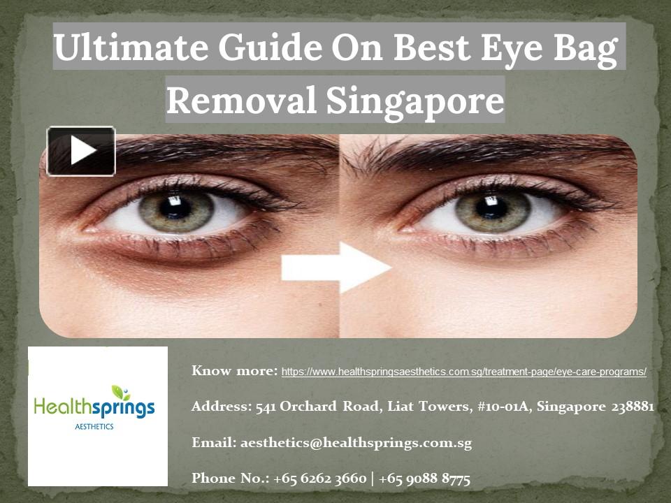 PPT Ultimate Guide On Best Eye Bag Removal Singapore PowerPoint