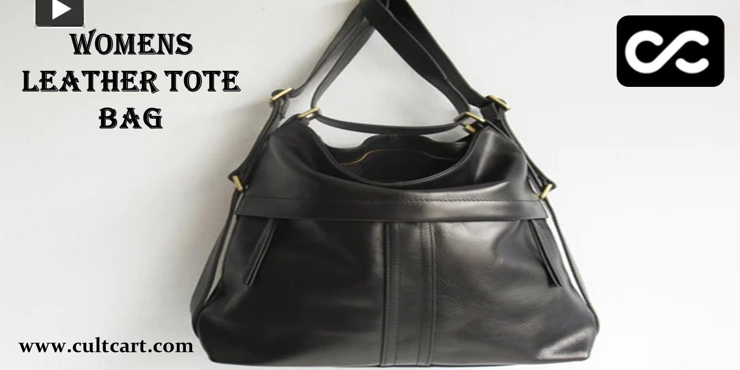 PPT Womens Leather Tote Bag PowerPoint presentation free to