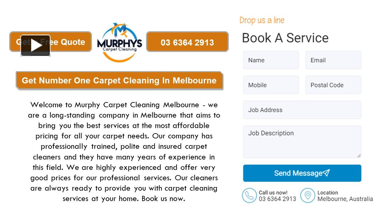 PPT Murphys Carpet Cleaning PowerPoint presentation free to