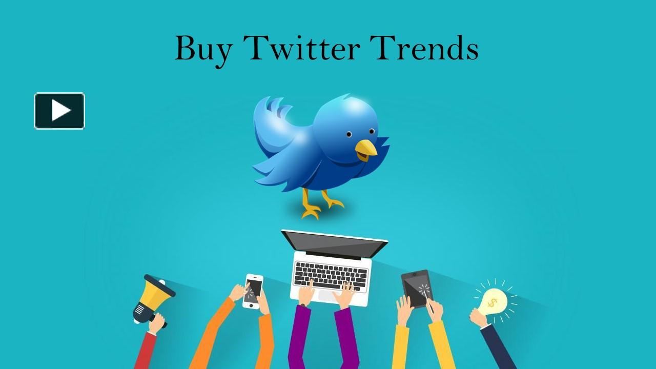 PPT Best Twitter Trends or hashtags PowerPoint presentation free to
