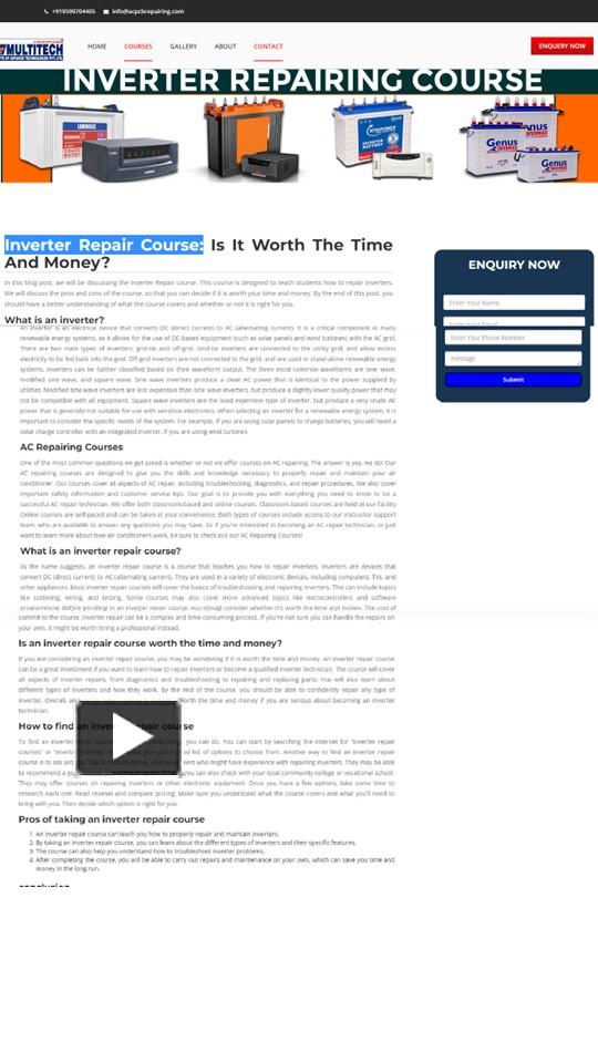 PPT Inverter Repairing Course Inverter Repairing Course Delhi,India PowerPoint presentation