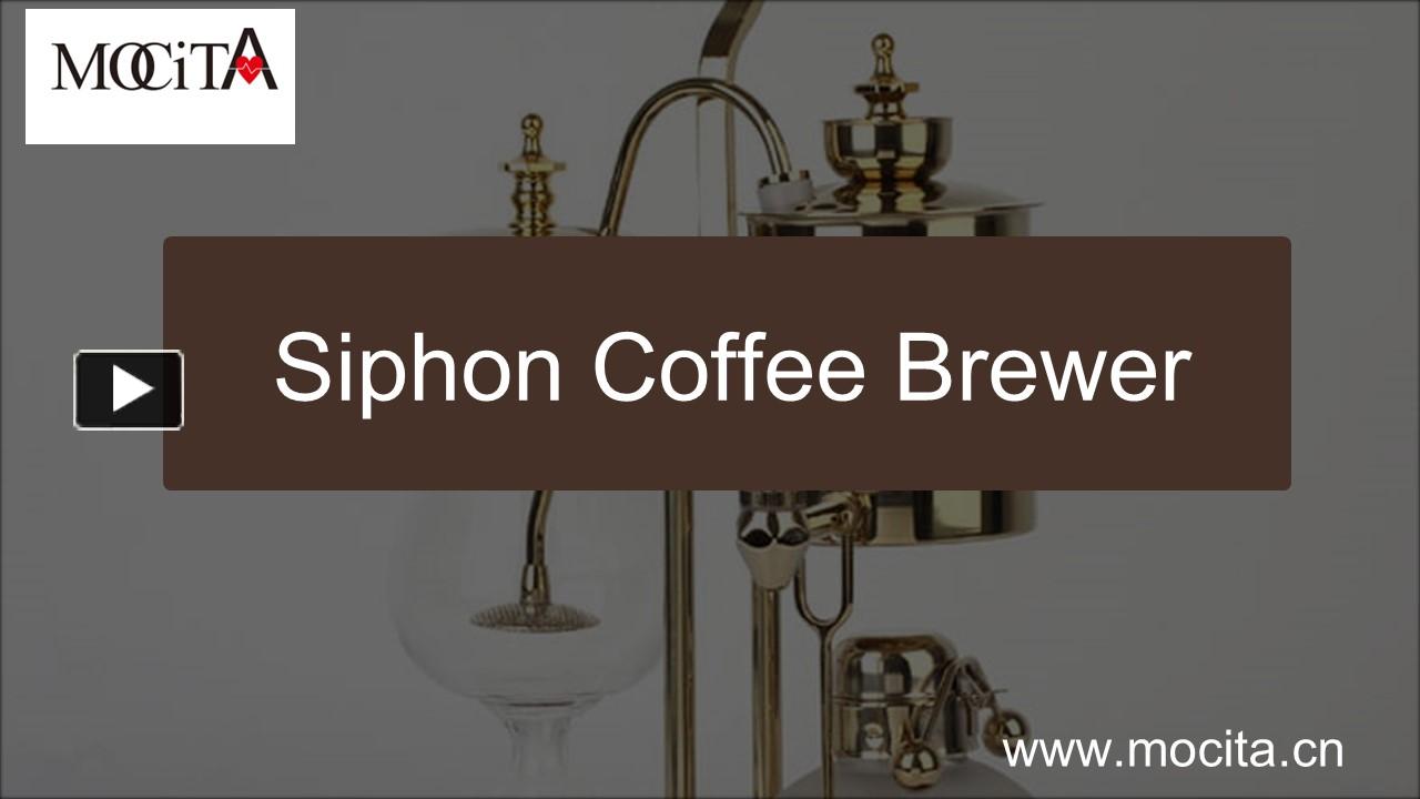 PPT siphon coffee brewer PowerPoint presentation free to download