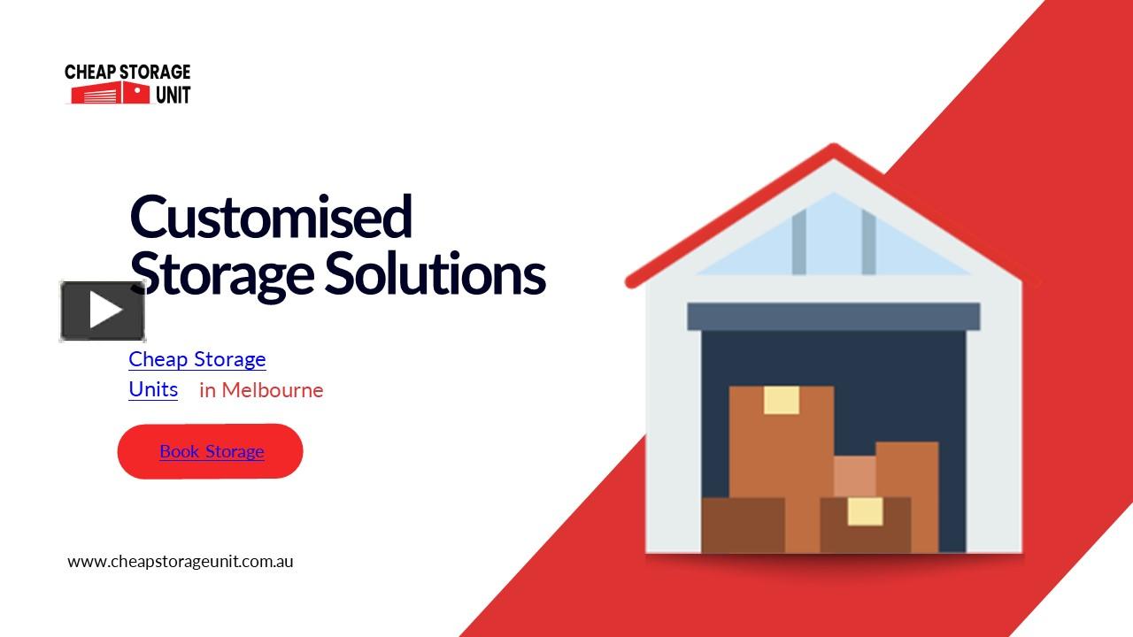 PPT Customised Storage Solutions Cheap Storage Units PowerPoint