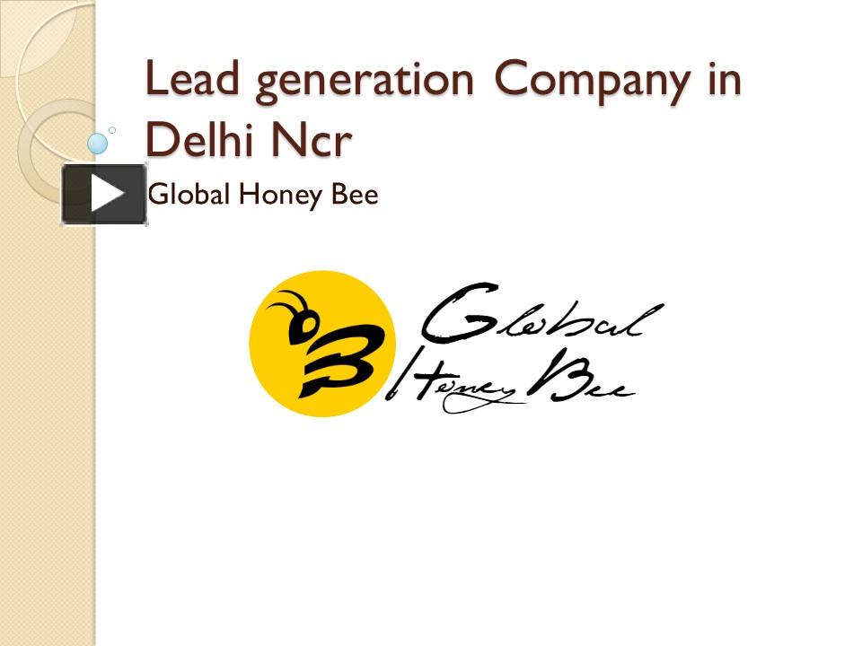 PPT Lead Generation Company in Delhi Ncr PowerPoint presentation