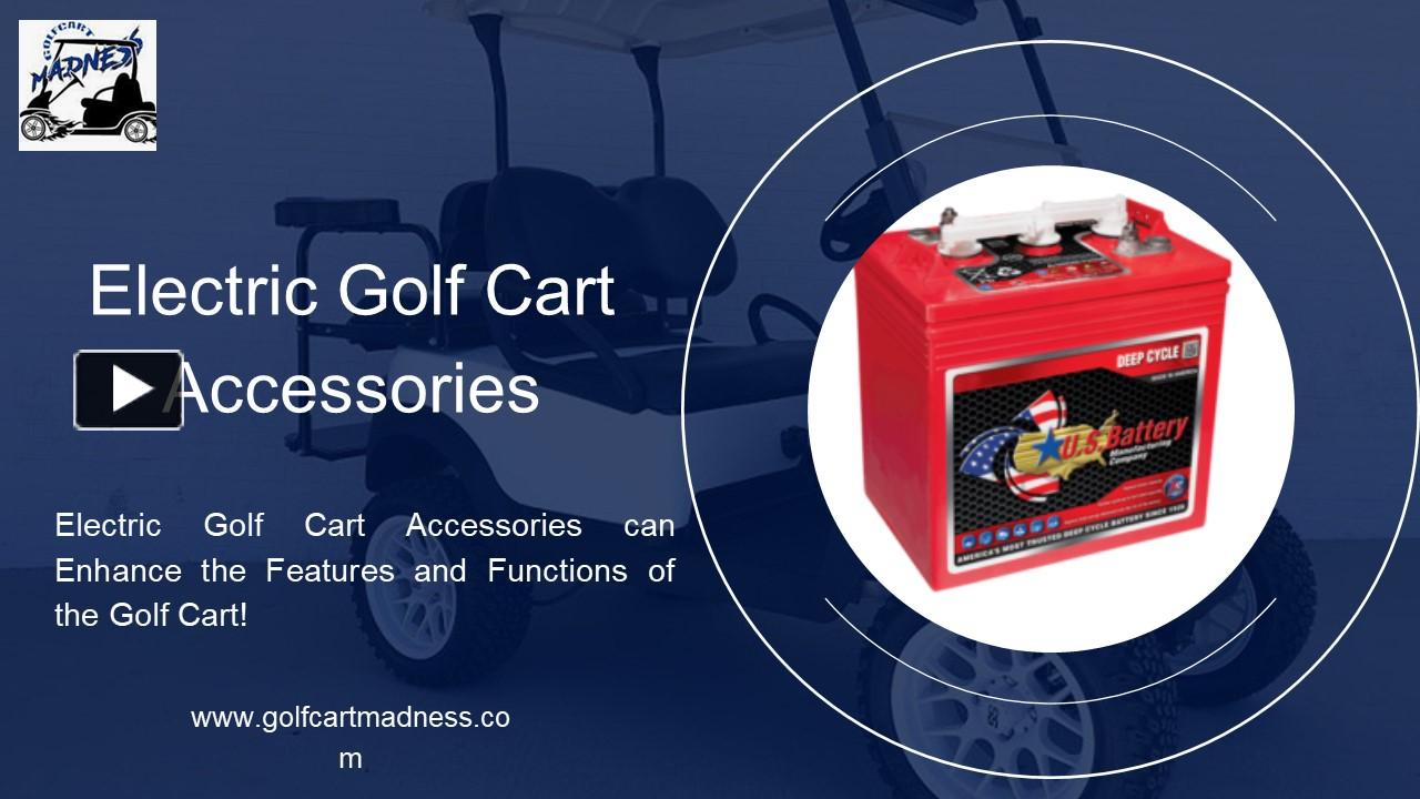 PPT Electric Golf Cart Accessories PowerPoint presentation free to