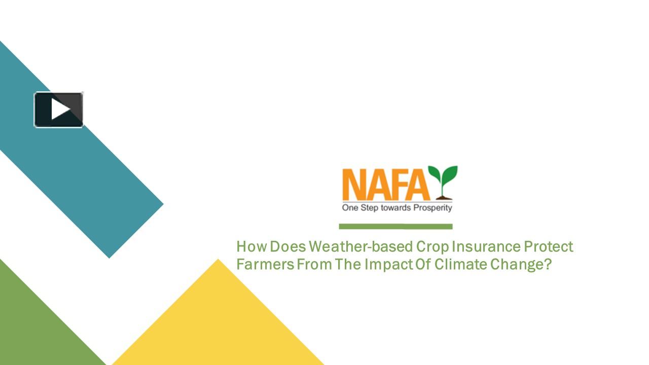 PPT How Does Weatherbased Crop Insurance Protect Farmers From The