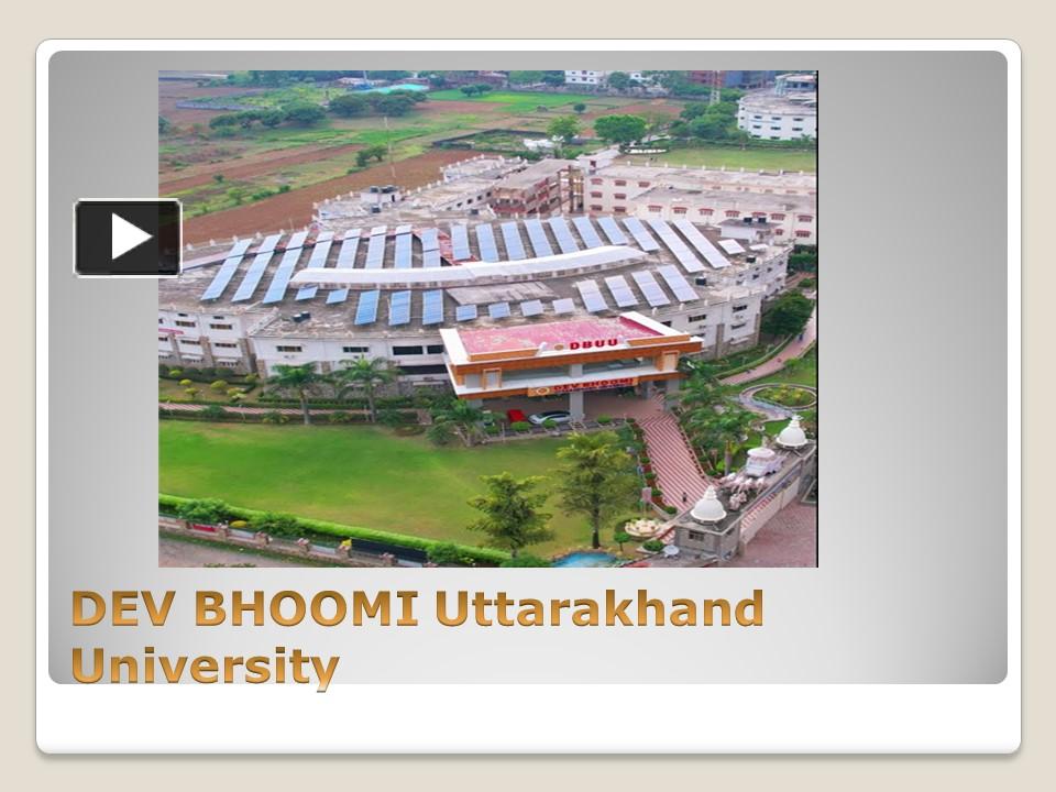 PPT BSC Agriculture College in Dehradun PowerPoint presentation