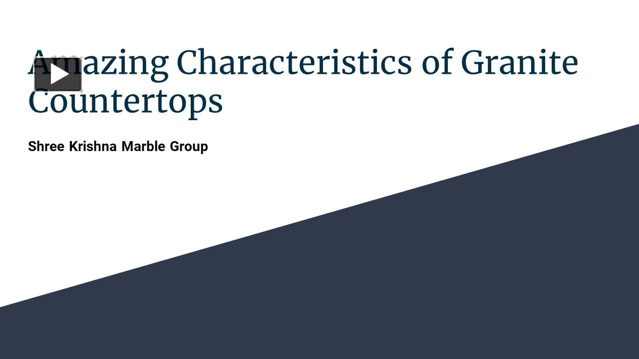 PPT Amazing Characteristics of Granite Countertops PowerPoint