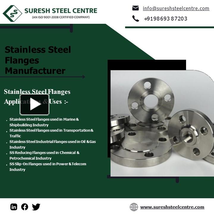 PPT Slip on flanges Threaded Flanges SS Flanges Suresh Steel