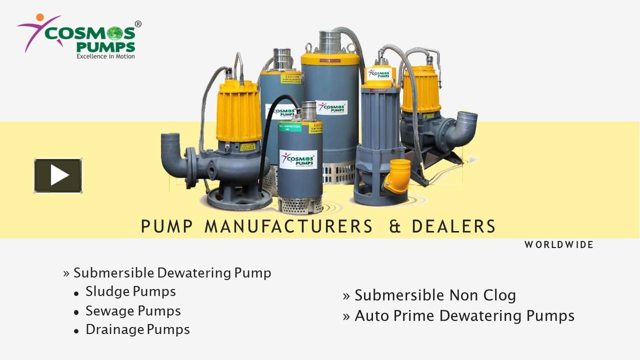 PPT Best Sewage Dewatering Pumps PowerPoint presentation free to
