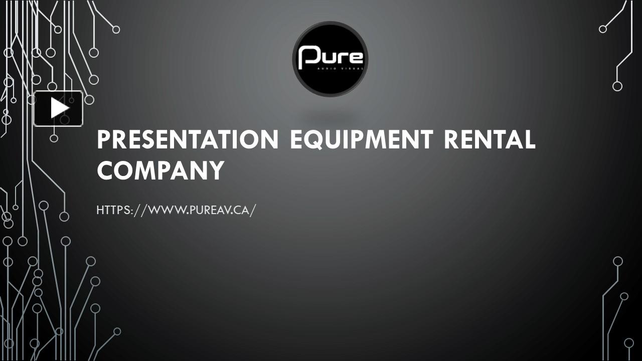 PPT PRESENTATION EQUIPMENT RENTAL COMPANY PowerPoint presentation