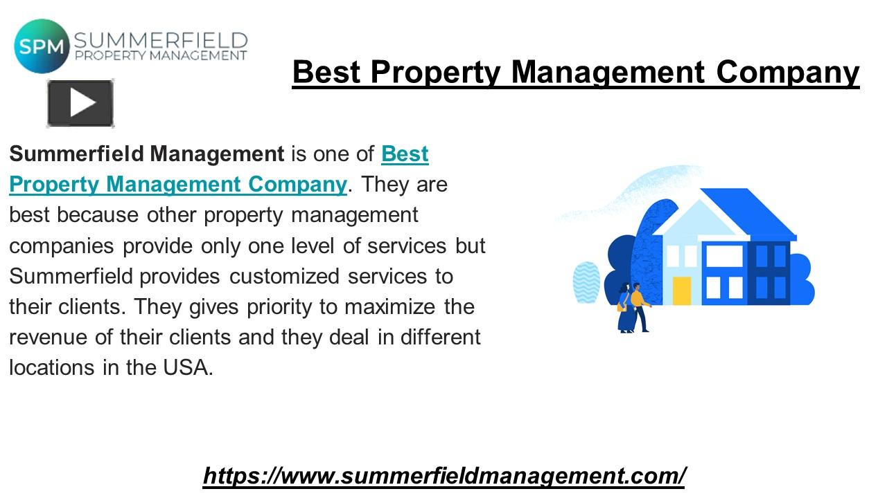 PPT Best Property Management Company PowerPoint presentation free