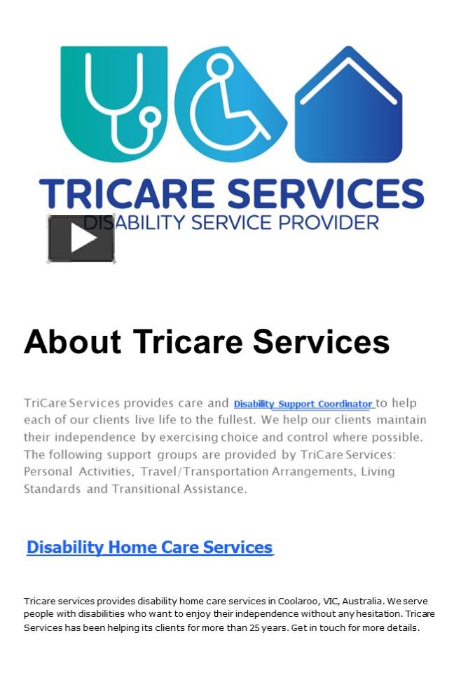 PPT Disability Support Coordinator PowerPoint presentation free to