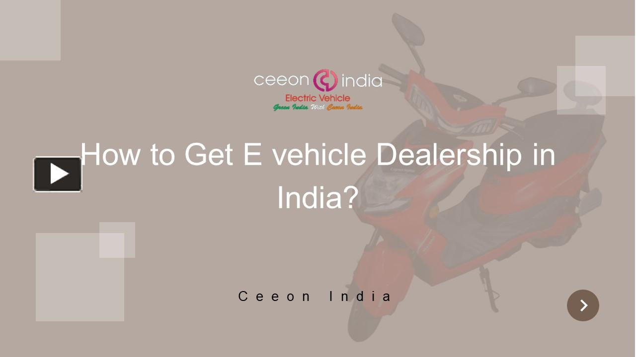 PPT How to Get E vehicle Dealership in India? PowerPoint presentation