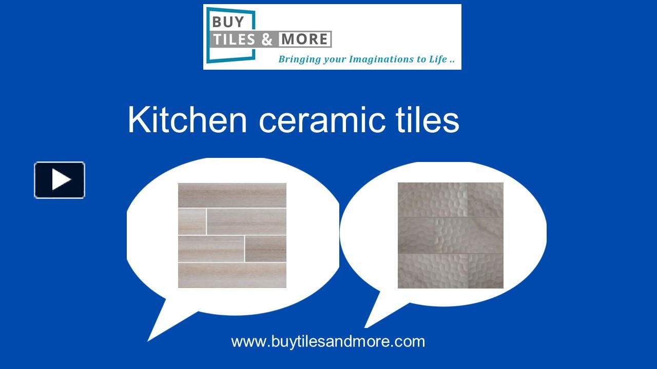 PPT Kitchen ceramic tiles PowerPoint presentation free to download