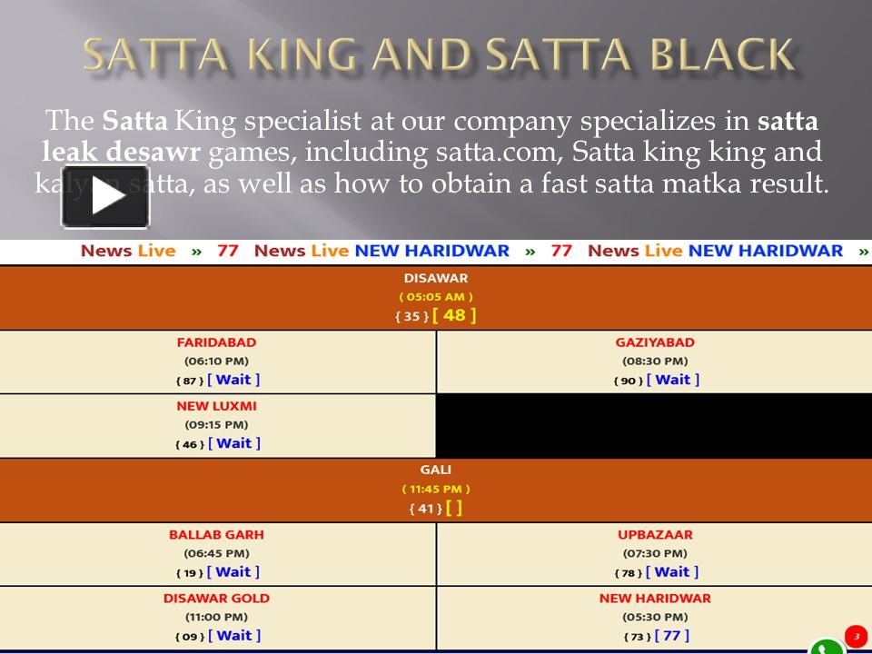 PPT Satta Black: Satta Smart And Satta King Best Game PowerPoint