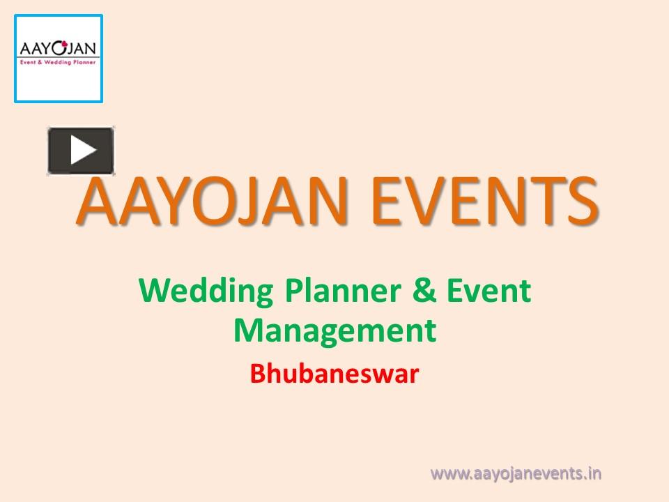 PPT Event Management Company Bhubaneswar PowerPoint presentation free to download id