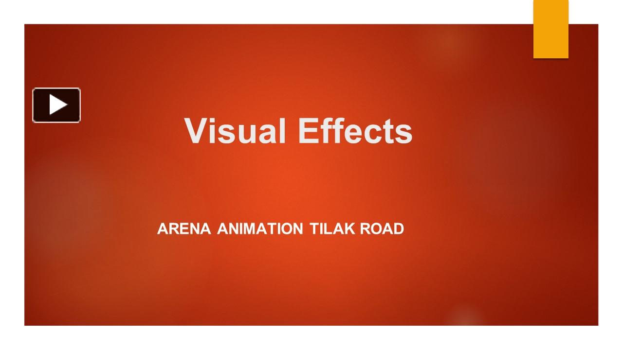 PPT Visual Effects Arena Animation Tilak Road PowerPoint presentation free to download