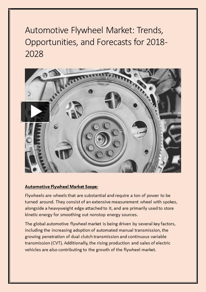 PPT Automotive Flywheel Market Industry Size and Share Expected to