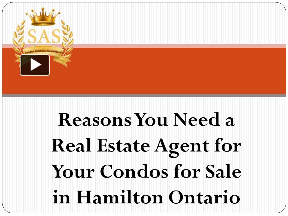 PPT Condos for sale in Hamilton area PowerPoint presentation free