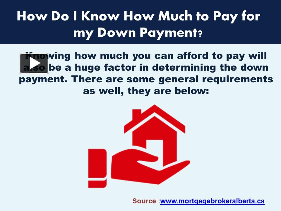 PPT How Do I Know How Much to Pay for my Down Payment? PowerPoint