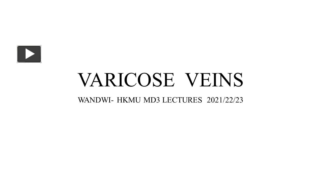 anatomy of veins ppt