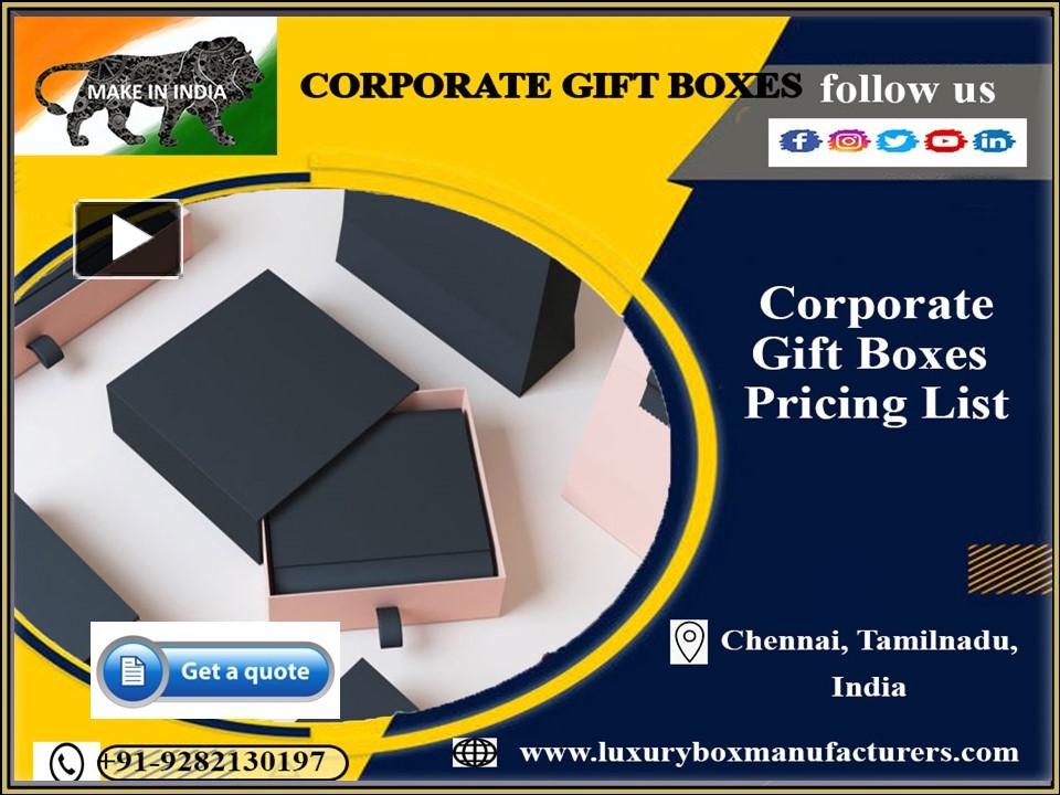 PPT Corporate Gift Boxes,Chennai,Tamil Nadu,India,Bangalore