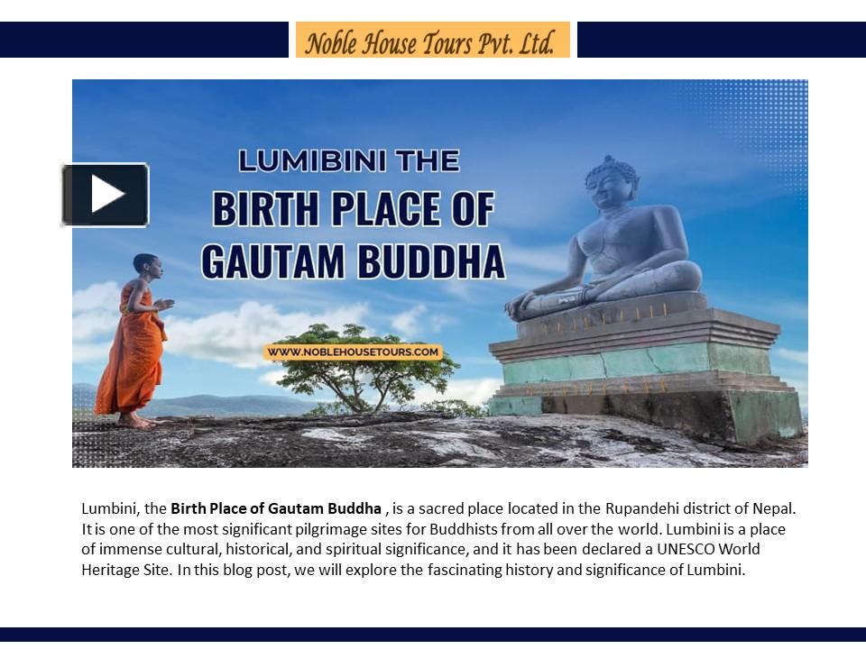 PPT Lumbini the Birth Place of Gautam Buddha PowerPoint presentation