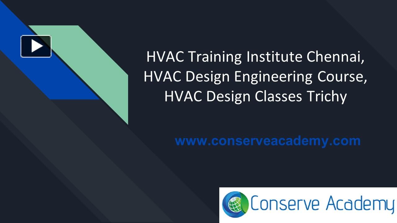 PPT HVAC Training Institute Chennai, HVAC Design Engineering Course
