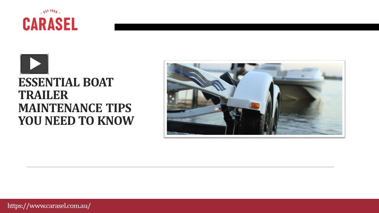 PPT Essential Boat Trailer Maintenance Tips You Need to Know