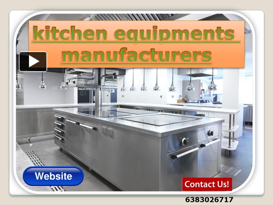 PPT Kitchen Equipments Manufacturers Tamilnadu , India , Chennai