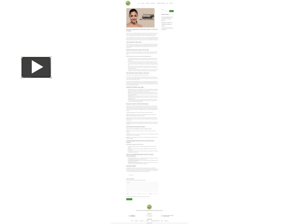 PPT The Surprising Benefits of Rice Bran Lecithin in Skin Care