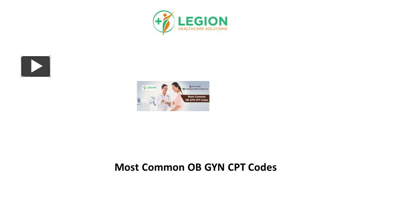 PPT Most Common OB GYN CPT Codes PowerPoint presentation free to