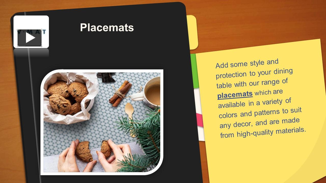 PPT Placemats PowerPoint presentation free to download id 96a908