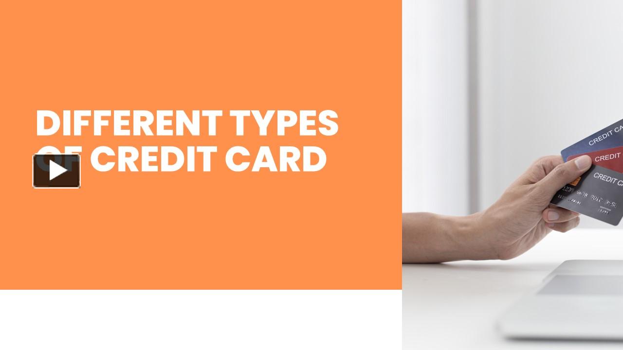 PPT Different Types of Credit Cards PowerPoint presentation free to