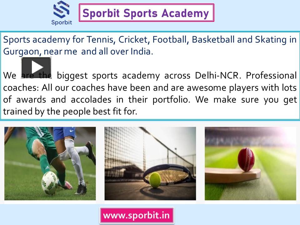 PPT Sports academy Near me in Gurgaon PowerPoint presentation free