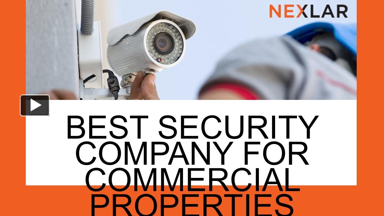 PPT Best Security Company For Commercial Properties PowerPoint