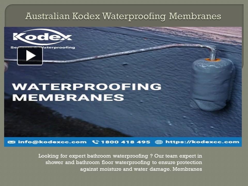 PPT Bathroom waterproofing in Australia PowerPoint presentation