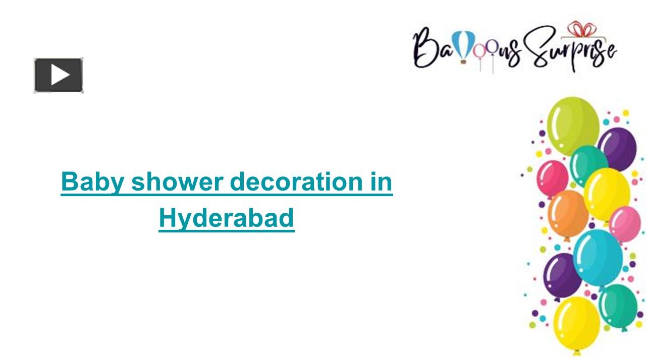 PPT Baby shower decorations in Hyderabad PowerPoint presentation