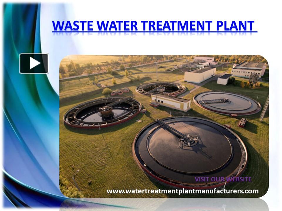 PPT Wastewater Treatment PlantinChennaiAriyalurChengalpattu