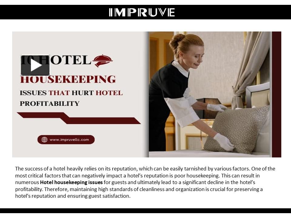 PPT 10 Hotel Housekeeping Issues That Hurt Hotel Profitability